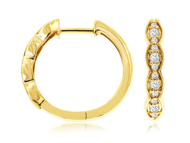 Unique Chain Necklaces For Elegant Look -Designer Pearl Stud Earrings-14K Yellow Gold 24 Round Diamond Hoop Earrings