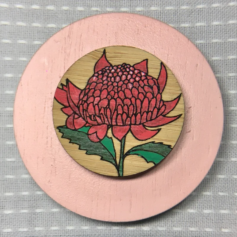 Romantic Brooch for Lovers-Floral Brooch - Waratah