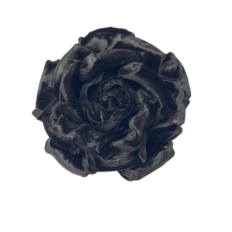 Designer Animal Brooch-Empower Flower Brooch - Velvet  Rose