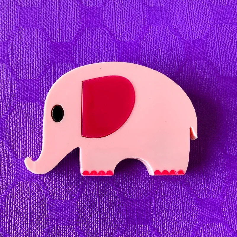 Retro Crystal Brooch-ELEPHANT Acrylic Brooch 🐘🐘