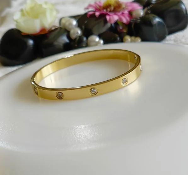 Heart Engraved Bangles For Personalized Gifts-Tarohi Jewels Stainless Steel Gold/Rosegold Plated Kada- STKD 4699