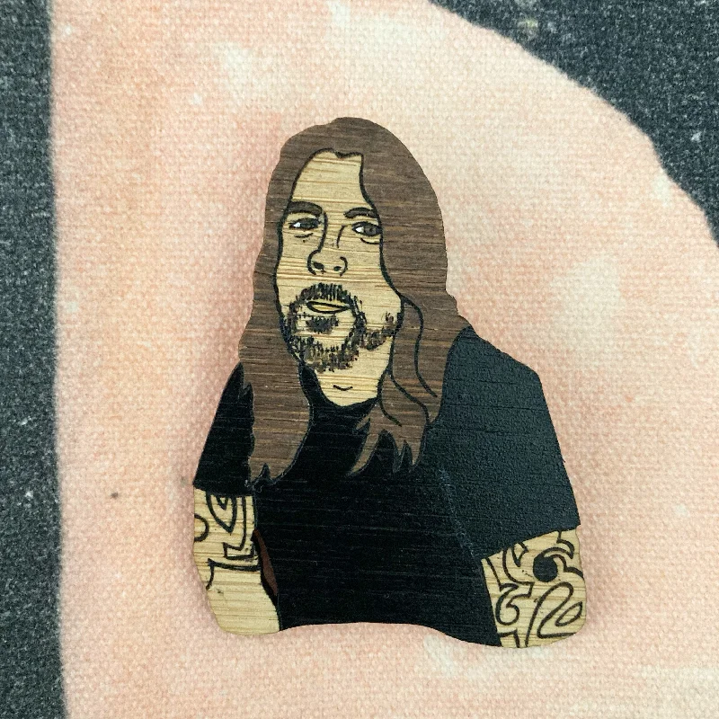 Vintage Gold Pin Brooch-Brooch: Dave Grohl