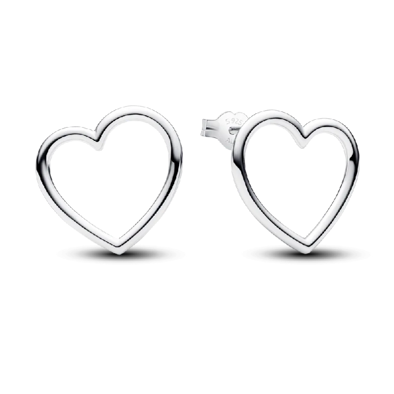 Pearl Necklaces For Formal Wear -Elegant Earrings-Front-facing Heart Stud Earrings 293077C00