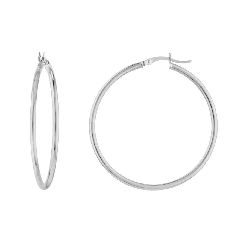 Custom Diamond Necklaces For Special Occasions -Fashion Diamond Earrings-White Gold Large Hoop Earrings