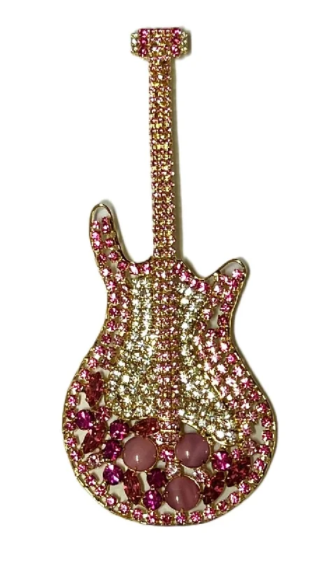 Classic Black Brooch-Moans Couture - The Pink Guitar