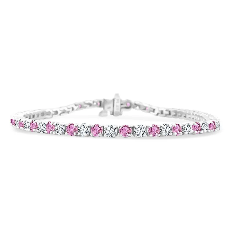 Diamond Bracelets For Special Occasions-Gemstone & Diamond Tennis Bracelet