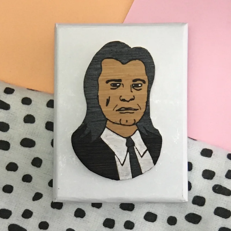 Decorative Wedding Brooch-Brooch: Pulp Fiction - Vincent Vega