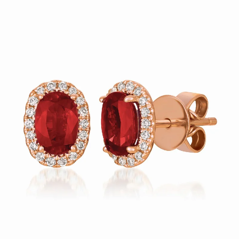 Handcrafted Gold Necklaces For Quality -Luxury Hoop Earrings-Le Vian  Passion Ruby™ and Diamond Earrings TRGO 9