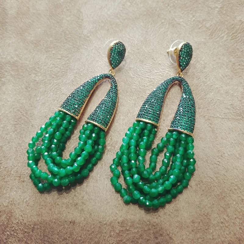 Necklaces With Meaning For Special Occasions -Gold And Pearl Earrings-Waterfall Chandelier Emerald Green pave earrings