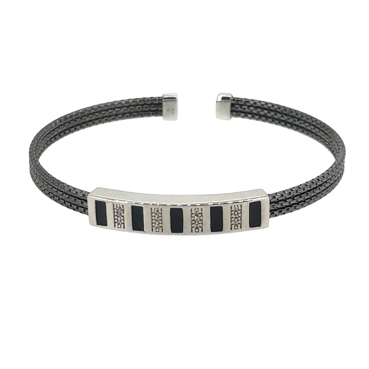 Bohemian Style Bracelets-Legere Sterling Bracelet