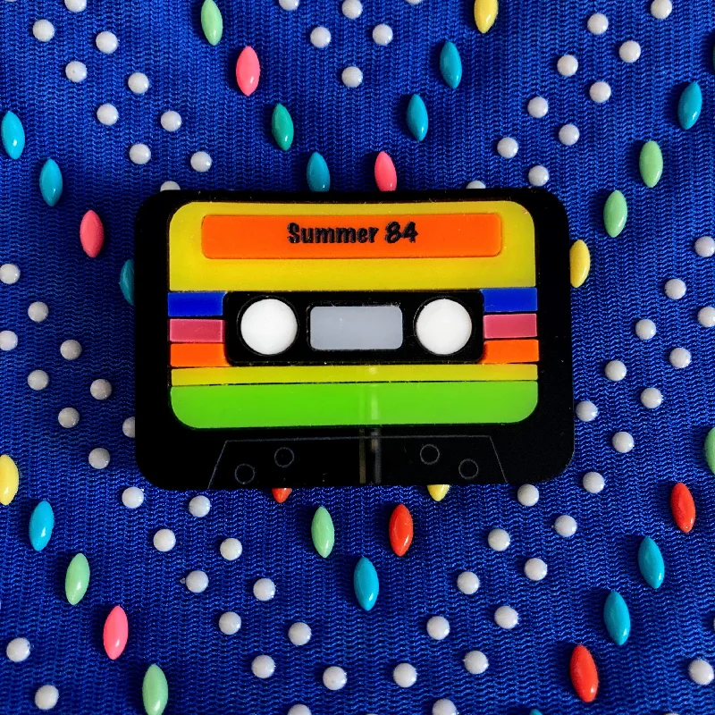 Classic Gold Brooch Pin-AUDIO CASSETTE Acrylic Brooch