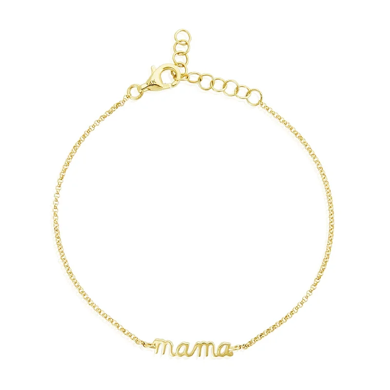 Gold Bracelets For Women-Mama Bracelet