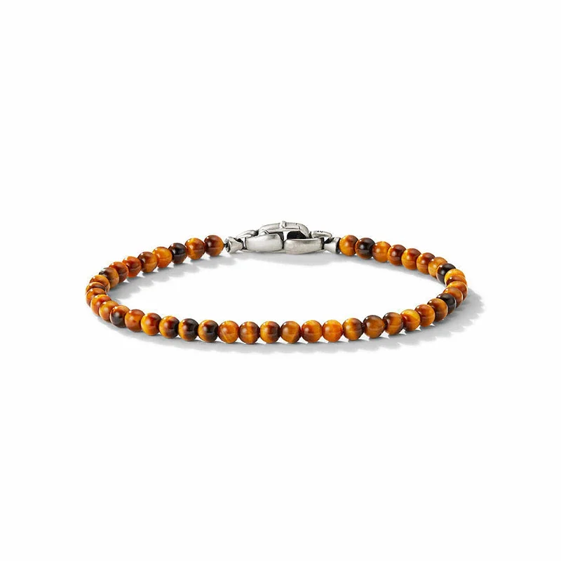 Custom Birthstone Bracelets-Spiritual Bead Bracelet in Tiger's Eye