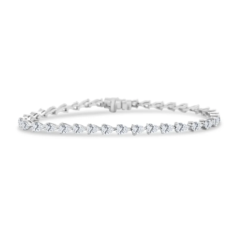 Designer Bracelets For Women-Chasing Pear Tennis Bracelet