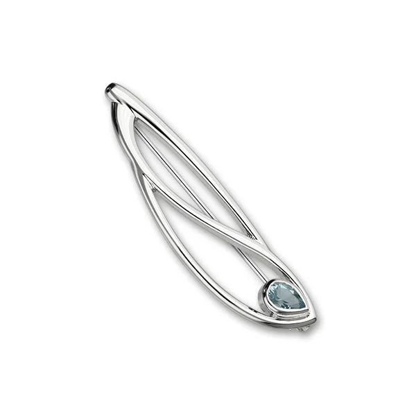 Silver-Plated Pin Brooch-Retreat Silver Brooch CB130