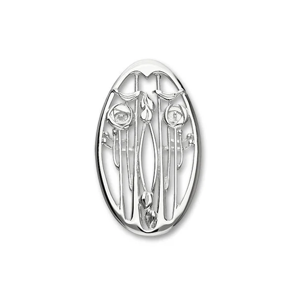 Brooch for Vintage Look-Charles Rennie Mackintosh Silver Brooch B343