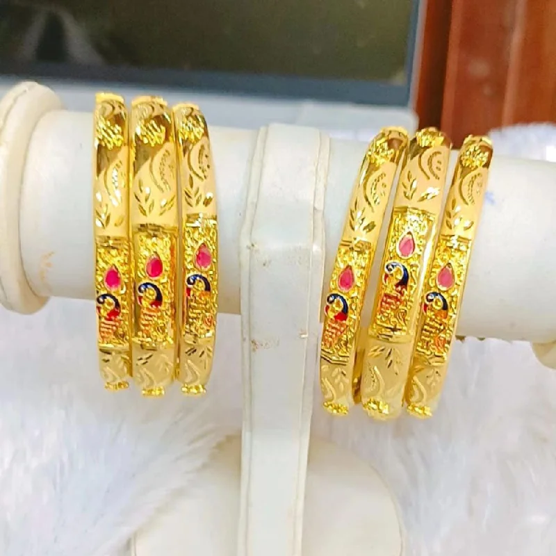 Intricate Bangles For Detailed Craftsmanship-Pari Art Jewellery Forming Openable Bangles Set