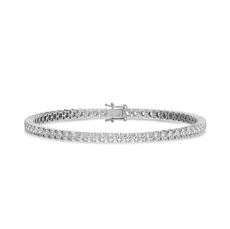 Stylish Men’s Rope Bracelets-Lab Grown Diamond Tennis Bracelet