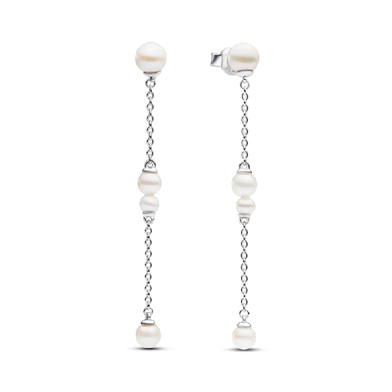 Cute Necklaces For Girls -Hoop Earrings For Everyday-Treated Freshwater Cultured Pearl Drop Earrings