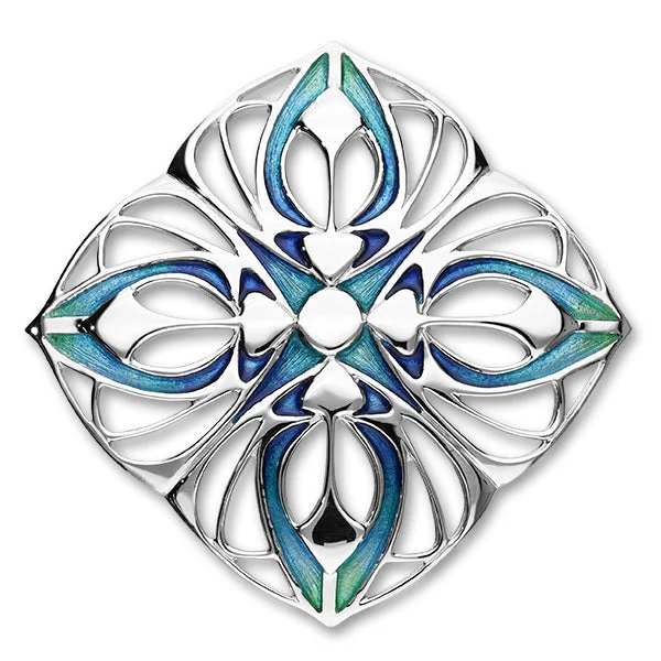 Silver Flower Brooch-Pat Cheney Silver Brooch EB726