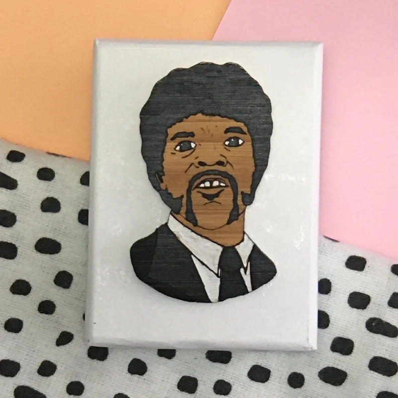 Vintage Gemstone Brooch-Brooch: Pulp Fiction - Jules Winnfield