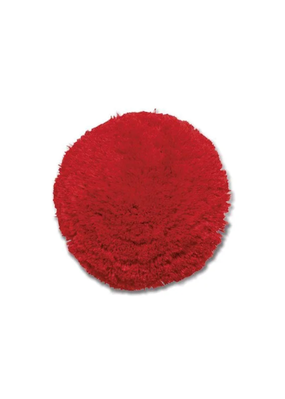 Brooch for Hat-Pompom brooch - in red wool (ROUGE)