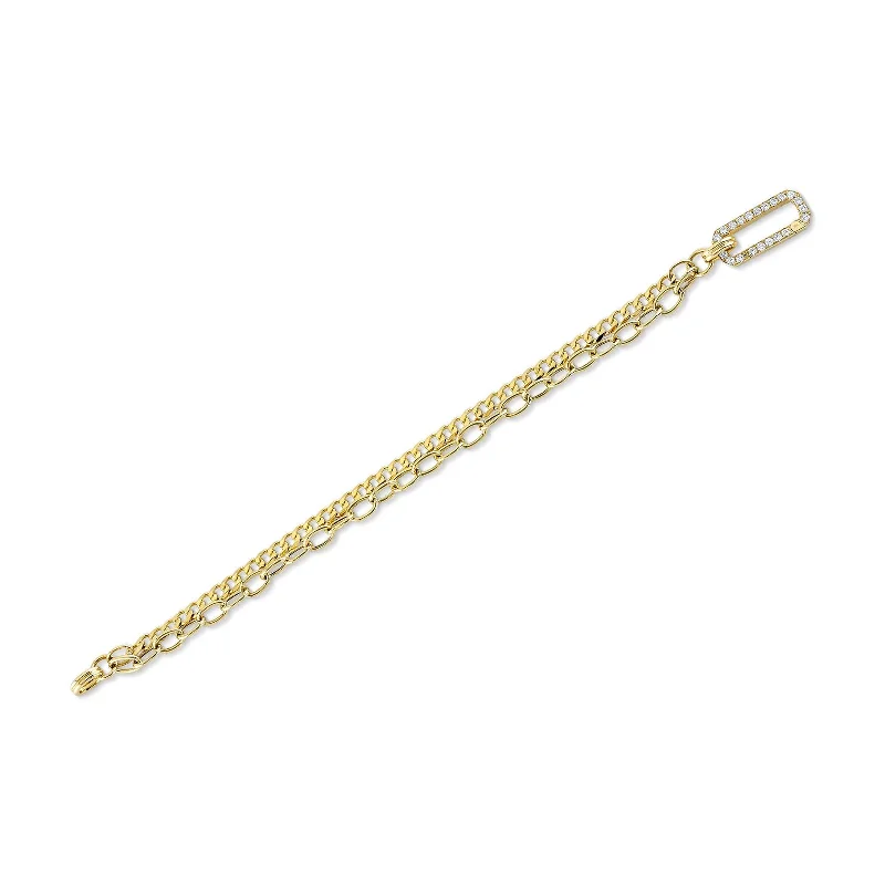 Adjustable Friendship Bracelets-Diamond Link Bracelet