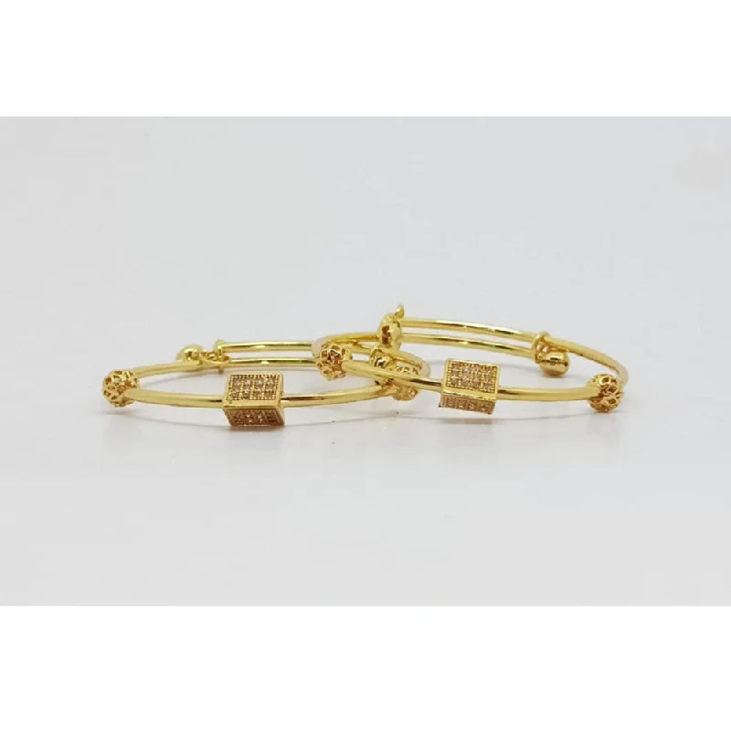 Stackable Bead Bangles For Colorful Touch-SP Jewellery Gold Plated Austrian Stone Bangle Set