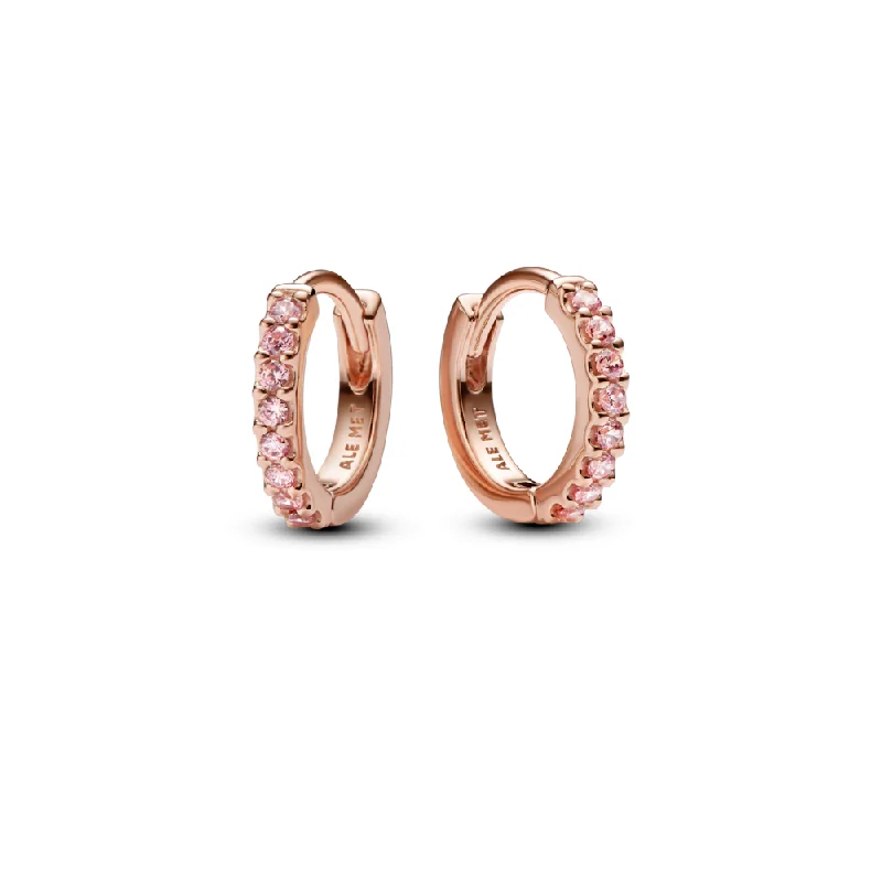 Silver Chain Necklaces For Men -Sleek Earrings-Sparkling Pink Huggie Hoop Earrings 283015C01